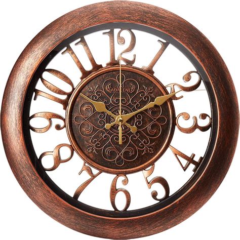 12 inch metal wall clock.